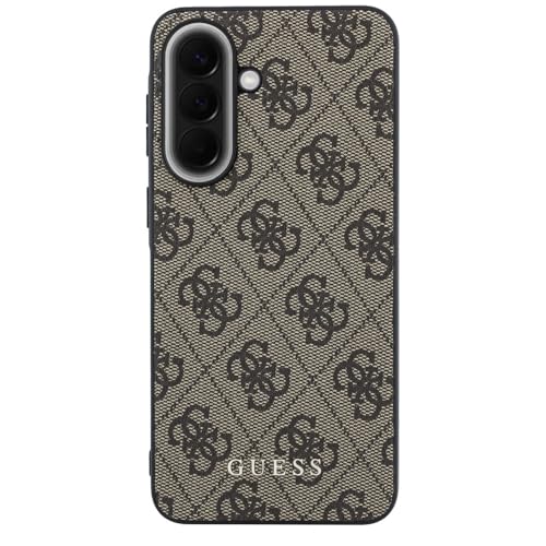Coque Samsung Galaxy A37 Guess 4G marron classique pour smartphone