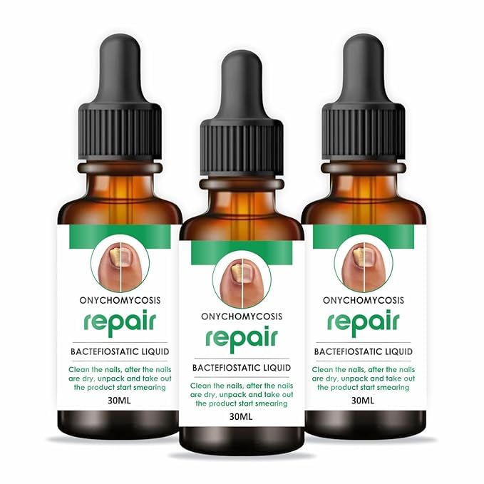 Nail serum for nail repair, fungal infection, anti-infective removal, 100% Natural Profesional 30 ML Serum For Nail Strong, Supple and Shaped Nail Care Serum (30ML pack of 3)