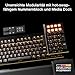 be quiet! Dark Mount Silent Linear DE ISO Tastatur, 8 Display-Tasten, Media Dock, hot-swap-fähiger Nummernblock, ab Werk geschmierte mechanische Tasten, 3 Schichten Dämmung, Double-Shot keycaps, ARGB