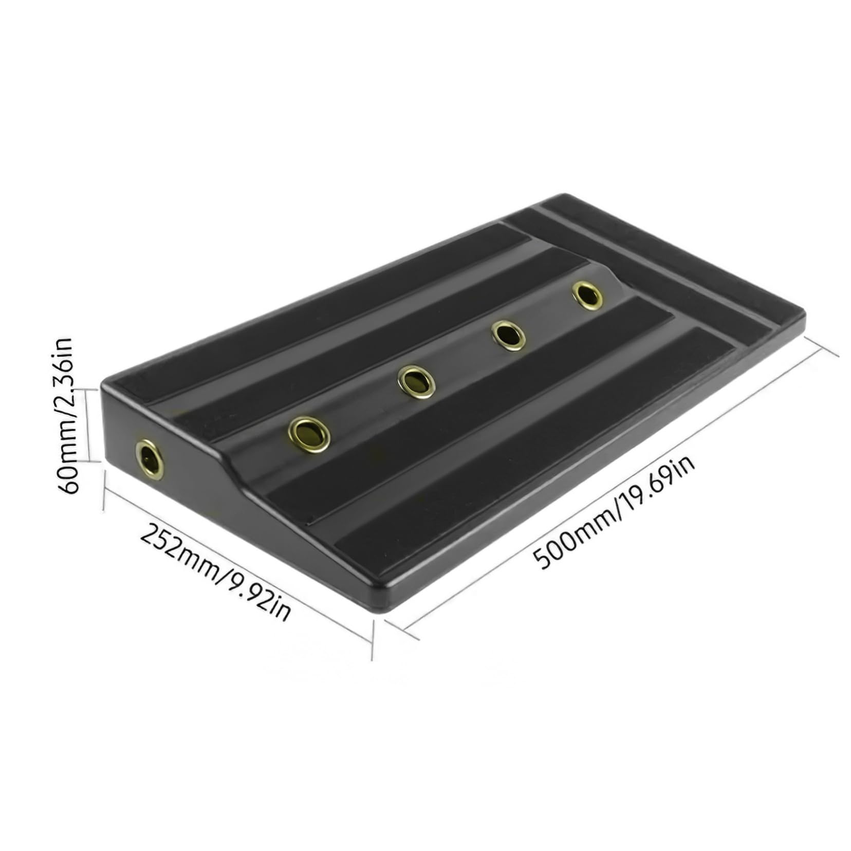 Garneck Guitar Effects Pedal Board Supply Effector Accessory for Organized Cables Flexible Layout for Playing Style