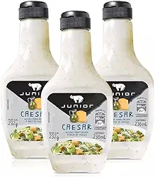 3 Molho Caesar Salada Junior 232g Frasco 236ml