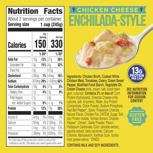 Image of Old El Paso Chicken Cheese Enchilada-Style Soup, Canned, 18.5 oz