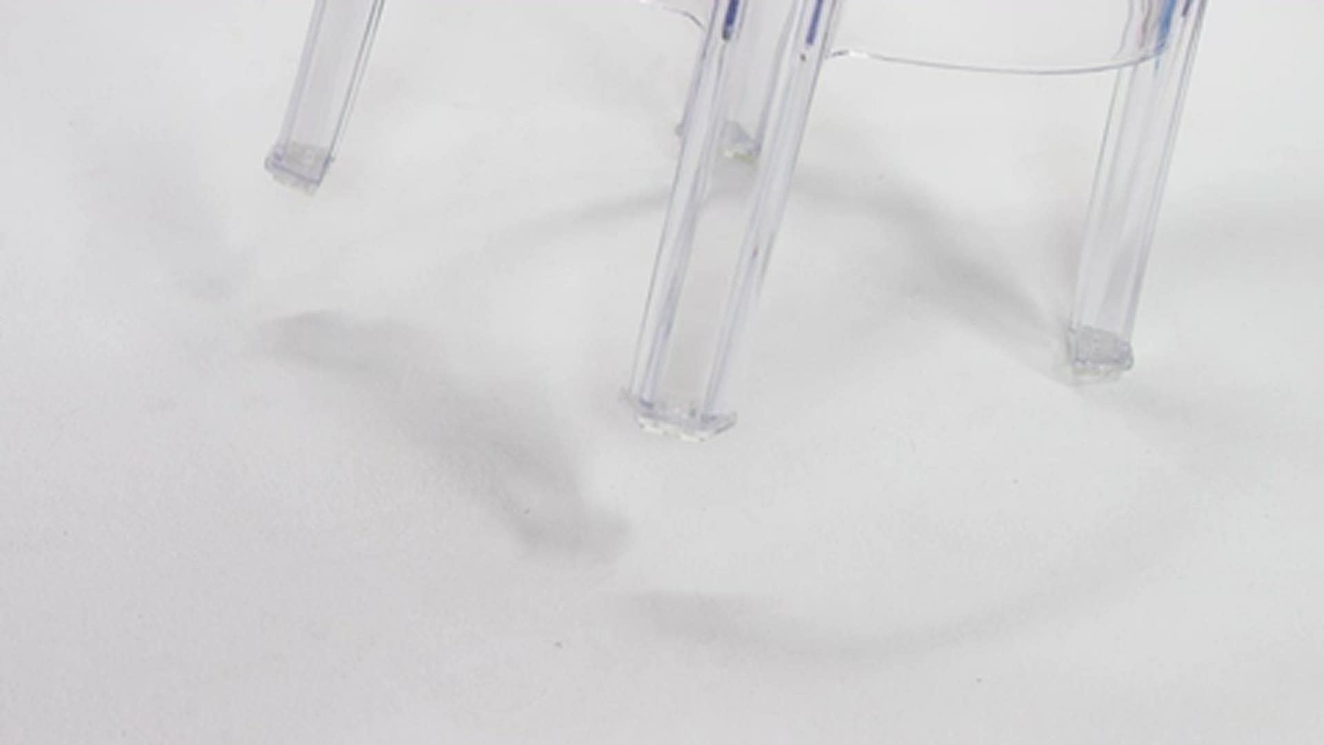 Butaco transparente de barra de Flash Furniture, altura 29,75 pulgadas, construcción duradera, para uso comercial miniatura 7