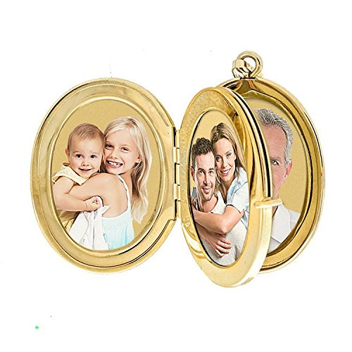 PicturesOnGold.com 14K Gold Filled 4-Page Photo Oval Locket - 3/4 Inch X 1 Inch - Image 3