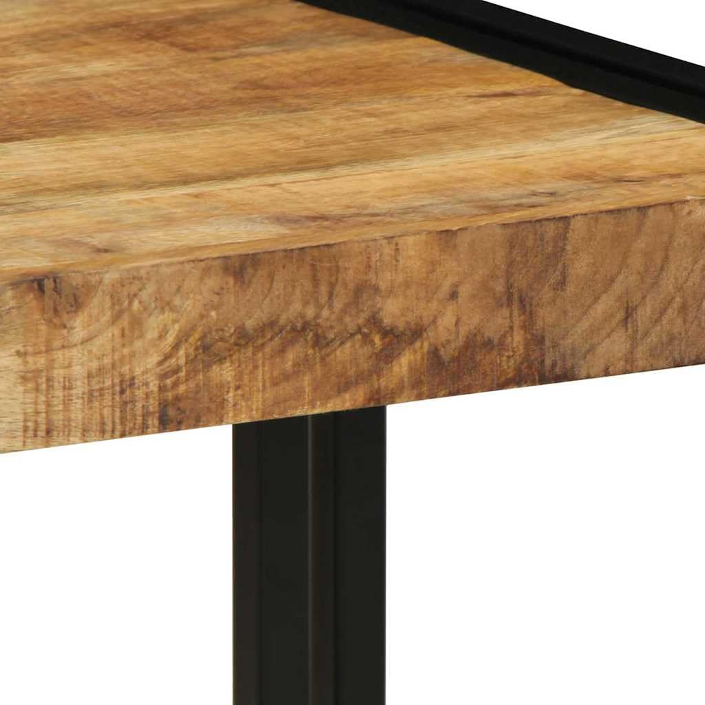 Couchtisch 40 x 40 x 38 cm, Kleiner Couchtisch mit Ablagefach, Beistelltisch Wohnzimmer braun – Moderner Stahlrahmen, praktisches Staufach für Zeitschriften und Fernbedienungen