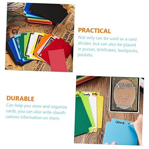 Totority 24Pcs Cartões De Jogo De Cartas Pp Suprimentos Divisores De Cartão Fosco Divisores De Cartã