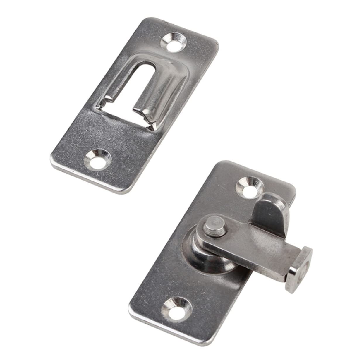 NUOBESTY 1 Set Serratura per Porta Scorrevole Inossidabile Chiusura Duratura per Interni Ed Esterni Facile Installazione e Manutenzione Sicurezza Affidabile con Design
