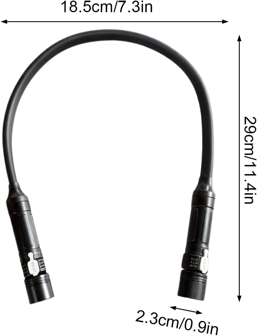 Neck Light for Reading,Retractable Head Adjustable Hose,Hiking Flashlight Around Neck Lamp | for Outdoor Indoor Night Running Walking Cycling Fishing Home Work Repair