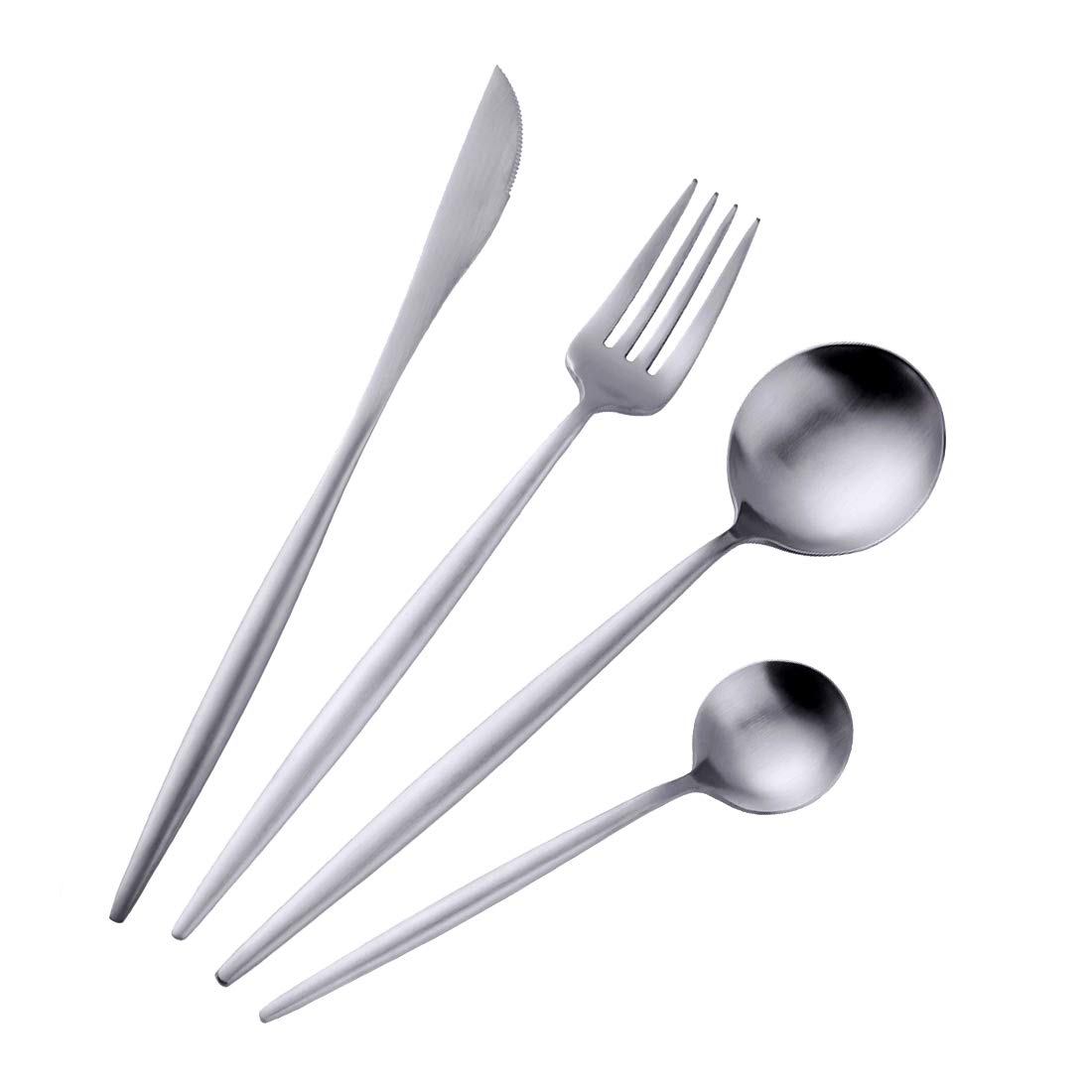 Buy Buyer Star 4 Piece Luxury Gold Cutlery Set Stainless Steel Flatware