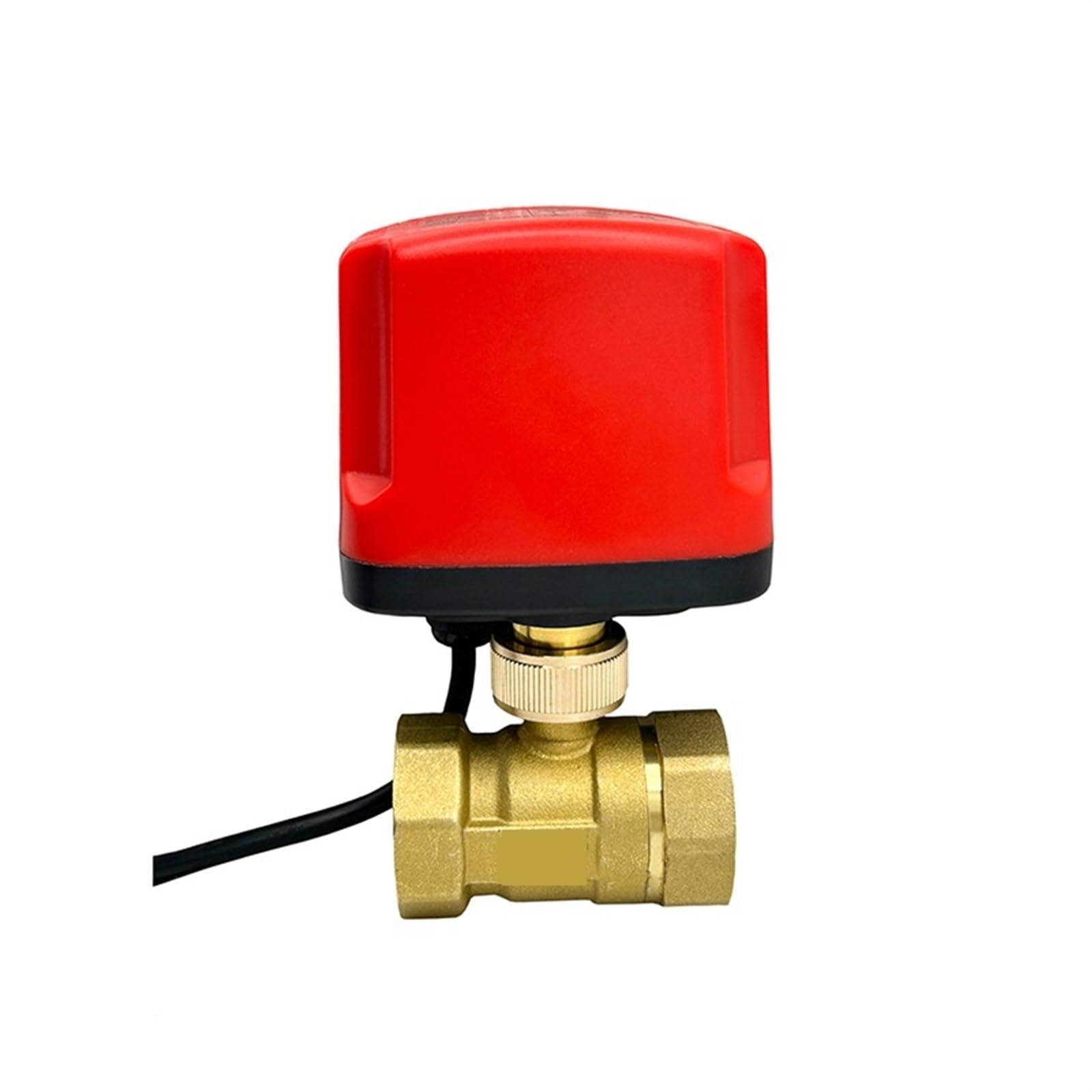 Válvula de bola, Válvula de bola motorizada 1/2" 3/4" 1" 2" eléctrica latón resistente al agua tres cables o dos líneas(1",12_CR04)