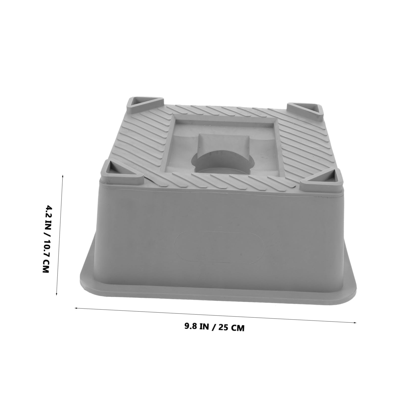 Camper Stabilizer Block Grey Heavy Duty PP Trailer Jack Leveling Pad for Rv And Travel Trailer Uneven Ground Stabilization Compatibility Weather Resistant And Compact Design