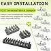 9217 Terminal Block Jumper Wires Tension Clip(10PCS), Compatible with 30A Terminal Blocks, Suitable for Industrial Control Panels, Power Distribution Systems, and Electrical Equipment