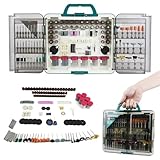 GRIPZON 508PCS Rotary Tool Accessories Kit, Rotary Tool Bits for Universal Grinding, Sanding, Cutting, Polishing, Carving and Engraving, Fits for Dremel Bit Kit