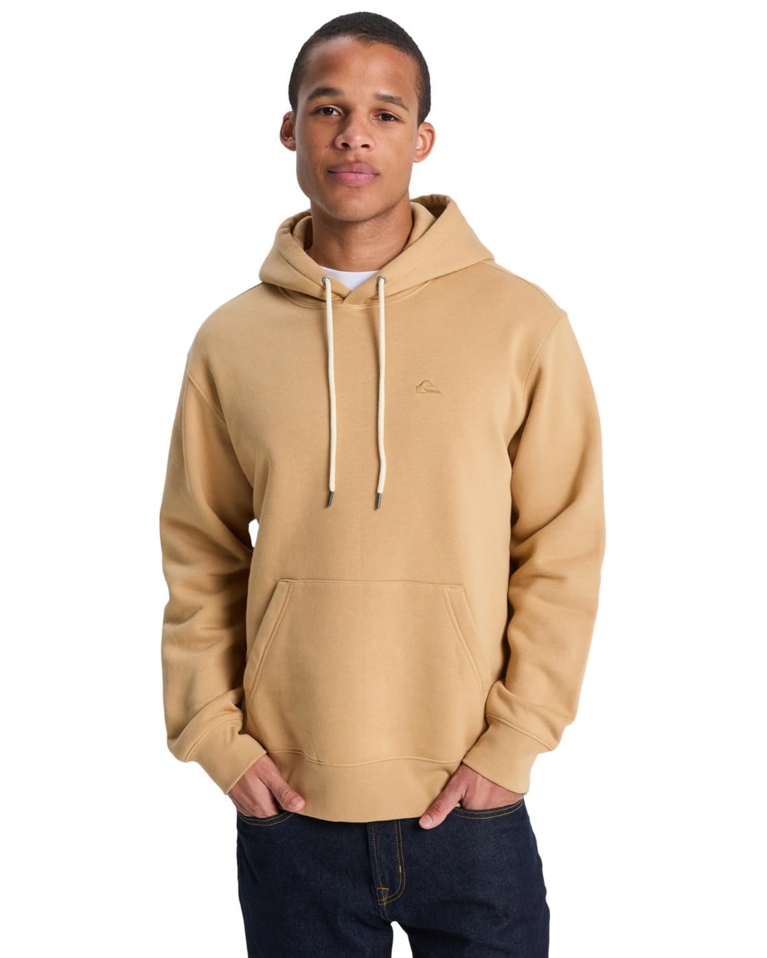 Quiksilver Mens Salt Water Hoodie Pullover Sweater, Khaki, XL EU