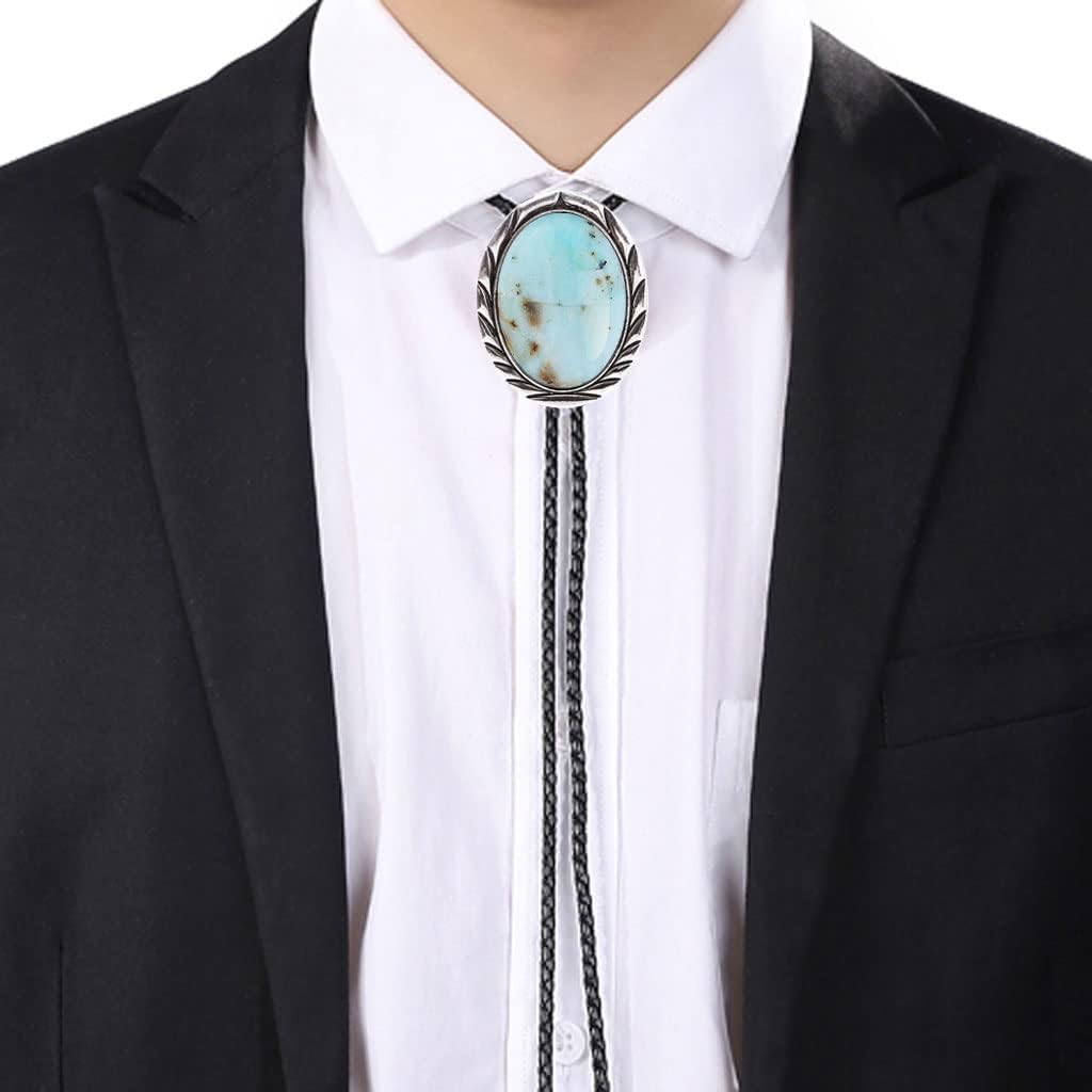 HUABOLA CALYN Bolo tie for Men- Unique Luminous Stone Native American White 3D Scorpion Animal Bolo ties Handmade - Image 4