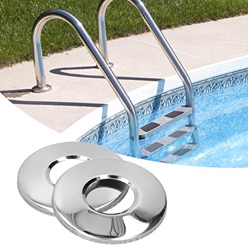 Piastra Di Copertura Per Scaletta Per Piscina, Copertura Dello Sfiato Del Corrimano Della Piscina, 2 pezzi Diametro 5 Cm In Acciaio Inox Per Scaletta Per Piscina Accessorio Di Ricambio