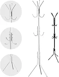 Mancebo Cabideiro de Chão Organizador 12 Ganchos Cabideiro Porta Bolsas Roupas Casacos