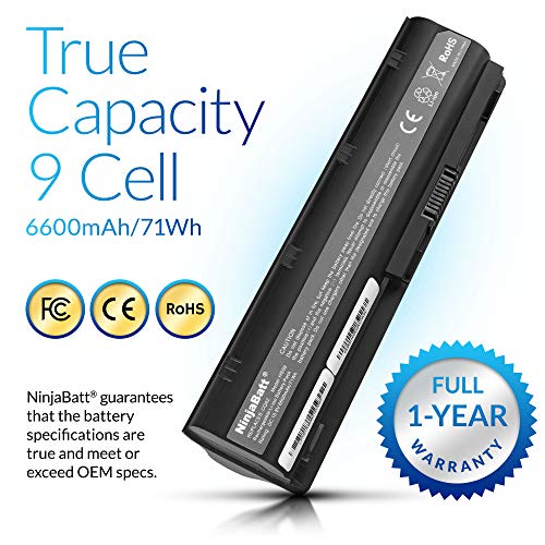 Ninjabatt Battery For Hp 593553-001 636631-001 Mu06 Mu09 593554-001, Hp Pavilion Dm4 G4 G6 G7 Dv3-4000 Dv5-2000 Dv6-3000 Dv7-6000, Hp Compaq Presario Cq42 Cq56 Cq57 Cq62 - High Performance (9-Cells) #TOP3