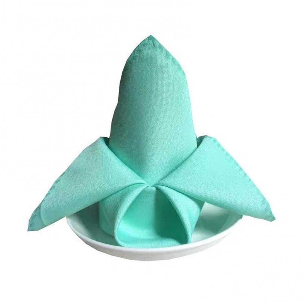 Cloth Dinner Table Napkins, Cloth Dinner Napkins Multicolor 2PCS 48cmx48cm Washable(Light Blue)