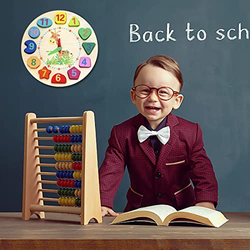 Johotone Puzzle di Legno Orologio in Legno