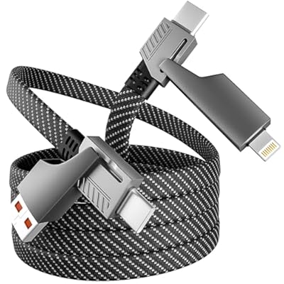 4 in 1 Charging Cable Fast Charging 65W, USB C ...