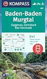 KOMPASS Wanderkarte 872 Baden-Baden, Murgtal, Gaggenau, Gernsbach, Bad Herrenalb 1:25.000: 3in1 Wanderkarte, mit Aktiv Guide inklusive Karte zur ... der KOMPASS-App. Fahrradfahren. Langlaufen.