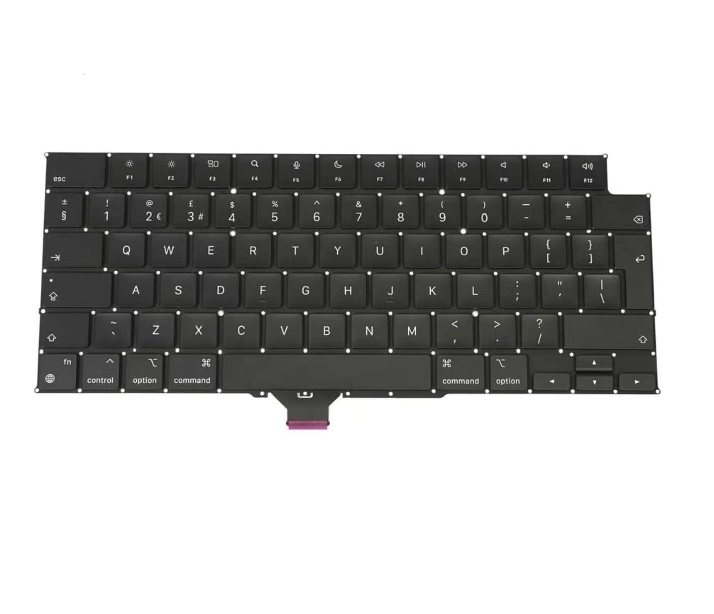 ICTION New UK Layout Keyboard Replacement for MacBook Pro 14''16.2'' Retina M1 A2442 A2485 Keyboard 2021 Year