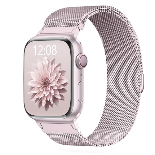 Image of Original Metal Milanese Loop Compatible with Apple Watch Band for Women Men