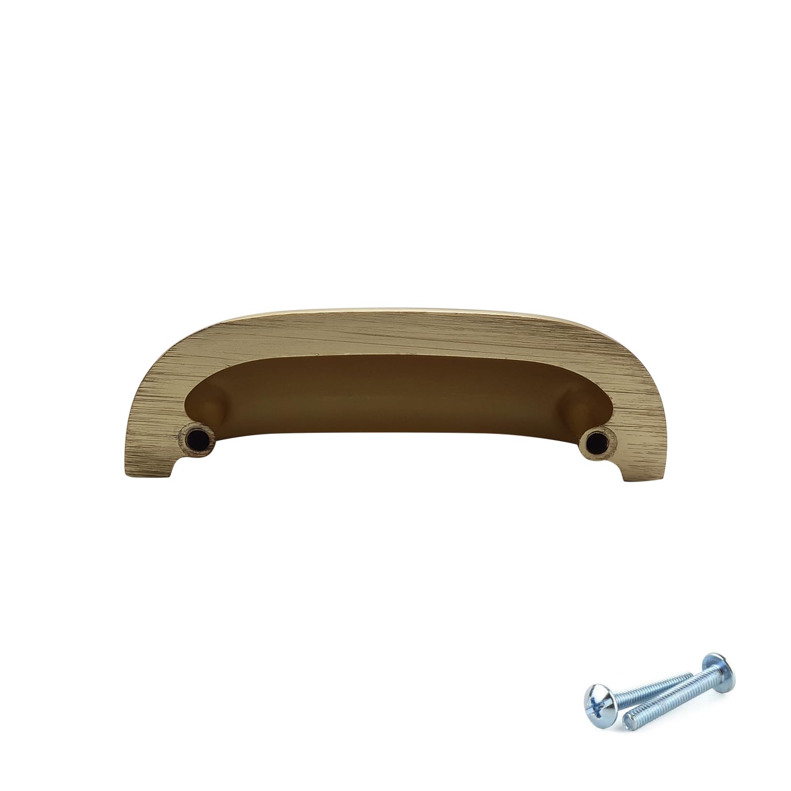 M4TEC Cup Kitchen Cabinet Door Handles Cupboards Drawers Bedroom Furniture Pull Handle Brushed Brass. VG5 Series: 64 mm Pack of 10 - Image 4