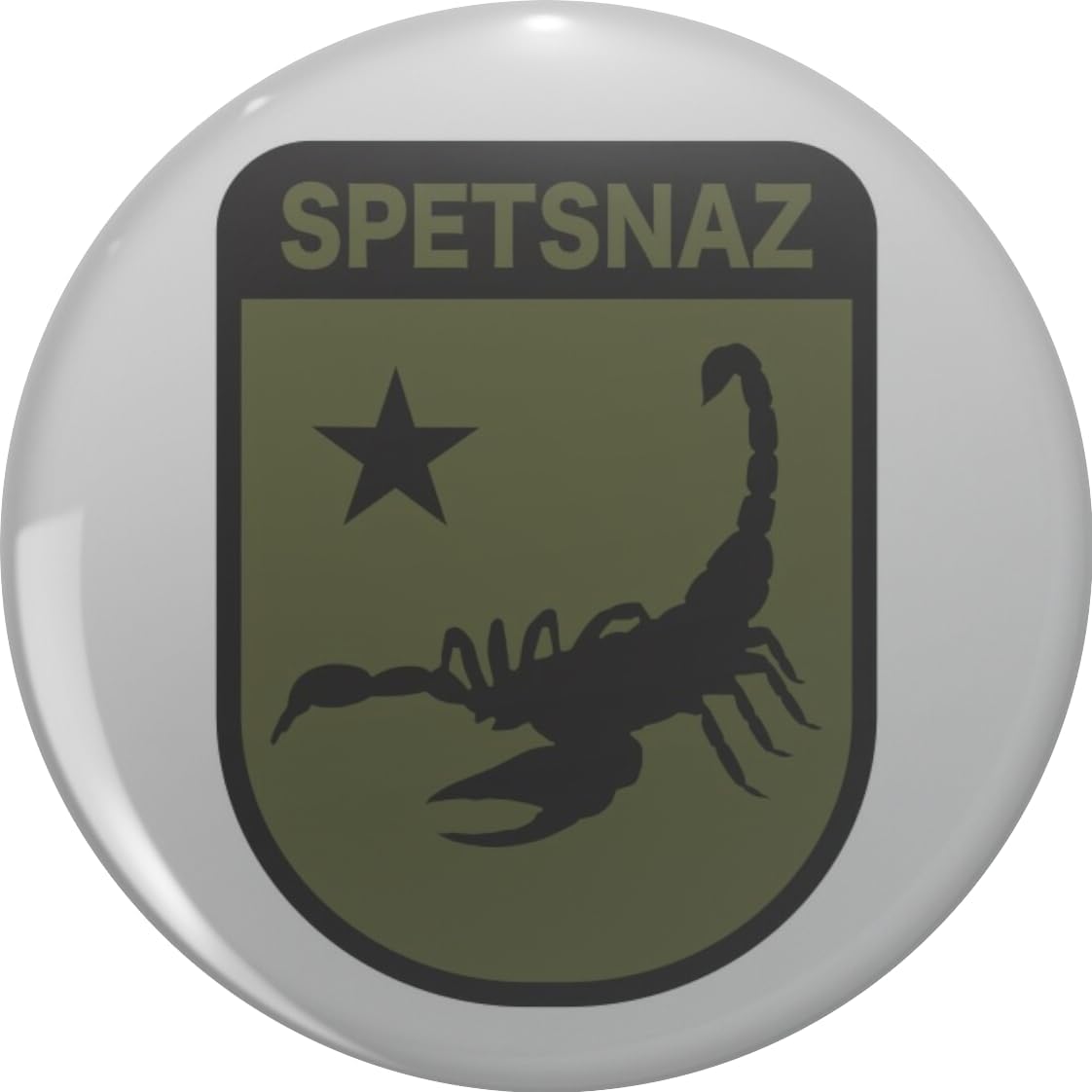 Spetsnaz Scorpion Russian Special Forces Military Badge Design Pin Lapel Pin Brooch Steel Pins Badge 0.75"