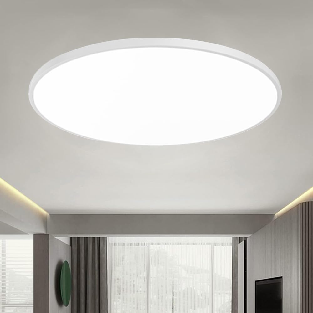 Lámpara de pared LED de techo, luz LED con sensor de movimiento de radar, lámpara IP44 moderna redonda aplicable a baño, dormitorio, cocina, sala de estar