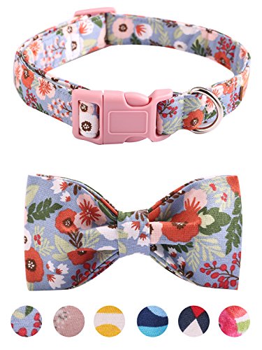 Unique style paws Bowtie Dog Collar and Cat Collar Handemade Detachable Bowtie Dog Collar Plastic Buckles Durable Adjustable Dog Collars for Small Medium Large Dogs Unique style paws Bowtie Dog Collar and Cat Collar Handemade Detachable Bowtie Dog Collar Plastic Buckles Durable Adjustable Dog Collars for Small Medium Large Dogs
