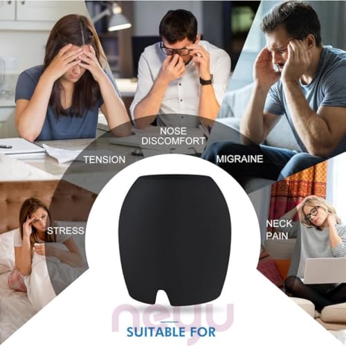 Image of NEYU Migraine Relief Cap for Headache - Reusable Ice Pack Head Wrap Mask for Migraines, Sinus Pressure & Stress Relief - Hot & Cold Therapy Gel Cap for Men & Women (2 Piece) Multicolor