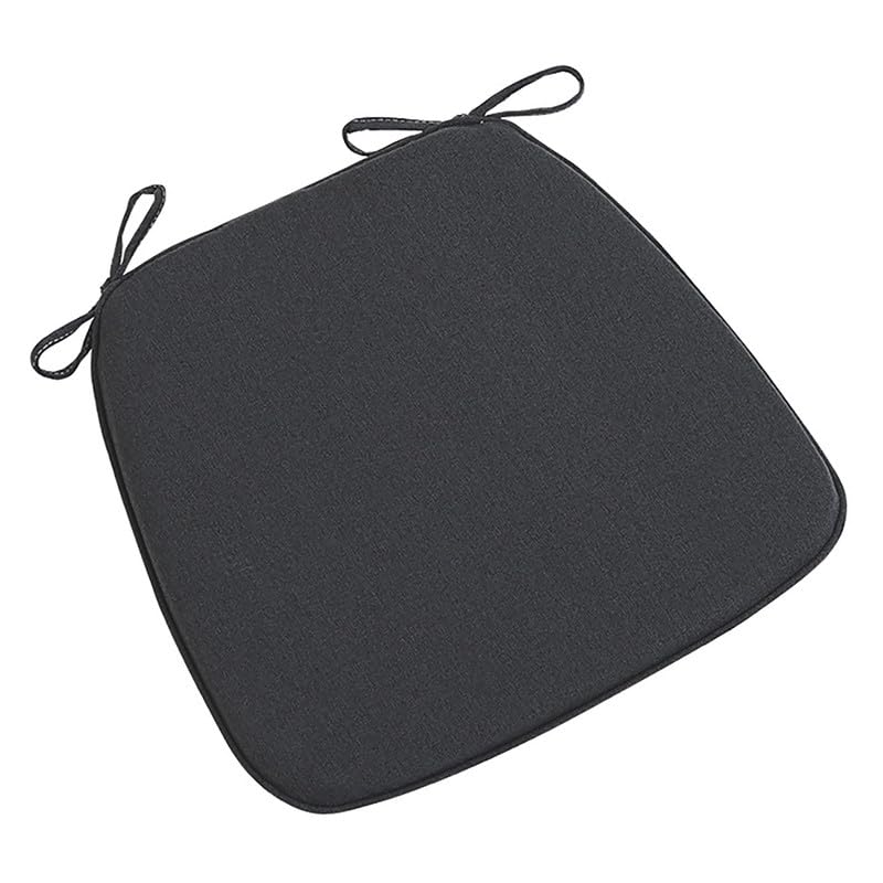 Slip-Resint, Cuscini per sedie da pranzo, 45 x 42 cm, confezione da 6 fodere lavabili, in schiuma ad alta densità, con lacci, per uso interno, cuscini per sedie da cucina