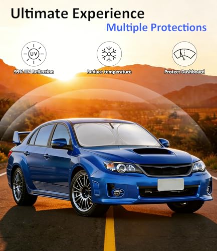 Image of Windshield Sunshades for Subaru WRX 2015-2023 WRX Sun Shade