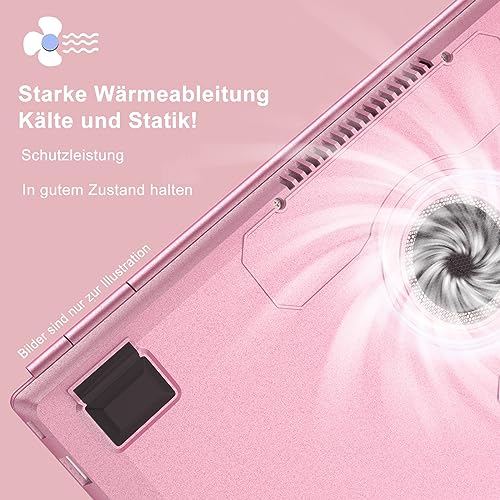 AOCWEI Laptop 14 Zoll 8GB+256GB SSD Erweiterbar 1 TB SSD, Notebook mit Celeron N5095 (bis zu 2,9 GHz), Kühlgebläse 1920x1200 2K FHD Extrem Schmale Lünette Bildschirm Multifunktionales-Pink – Bild 5