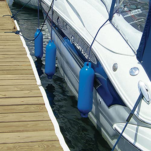 Taylor Made Hull-Gard Inflatable Boat Fender, Black Onyx (4.5" x 16"), Unique Oval Shape, Molded Football Needle Inflation Valve, Seamless Construction, Double Eyelets - 31721 - image 7