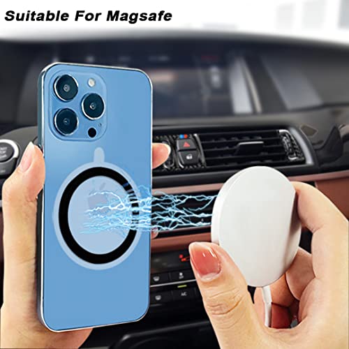 Anneaux universels en métal MagSafe, adaptateurs autocollants pour coque iPhone, chargement sans fil – vue 3