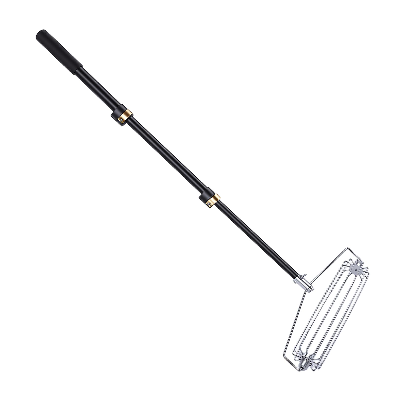 Aramox Rastrillo para Trampa de , Rastrillo para Búnker de Acero Inoxidable 304 con Poste Retráctil Ajustable y de Esponja EVA para Fosos de y Playas
