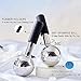 Pfefe 360 Rotating Ice Globes for Face & Eyes, Unbreakable Stainless Steel Cryo Sticks for Beauty Routines, Facials Cold Roller Colling Globes for Puffiness, Wrinkles, Dark Circles, Headaches