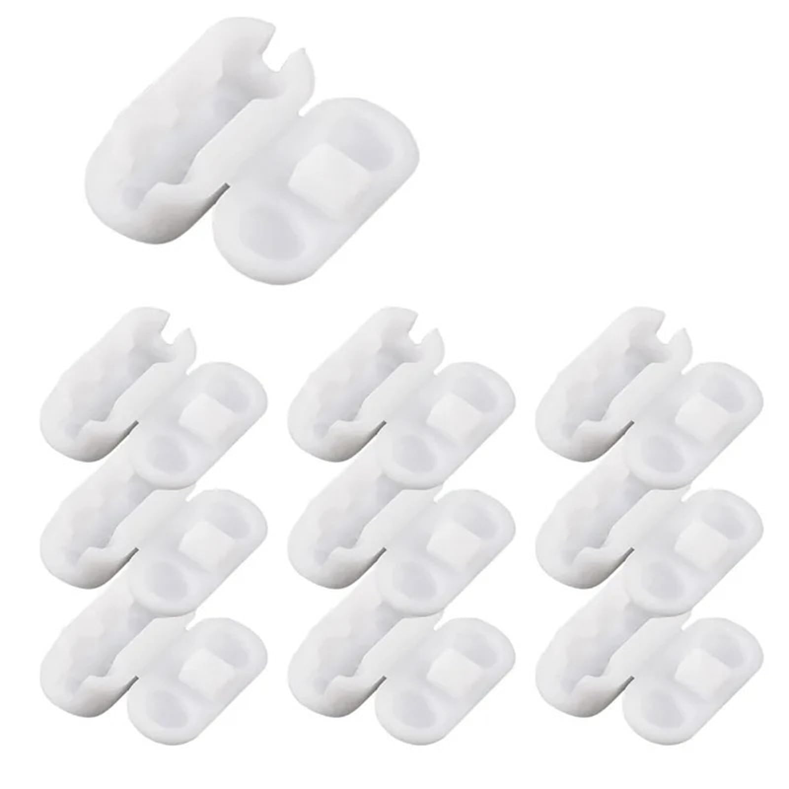 Gbrcen Blind Chains Connectors 100pcs Plastic Roller Blinds Pull Cord Connector Curtain Chain Connector for Vertical Blinds Joiners Spare Tool Replacement