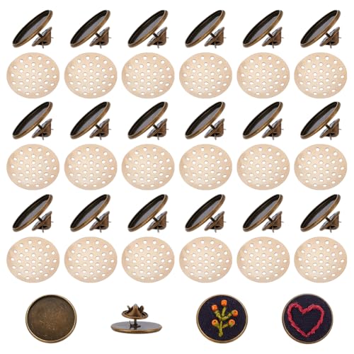 Kit de fabricación de broches con base de alfiler de hierro para suministros de joyería 2