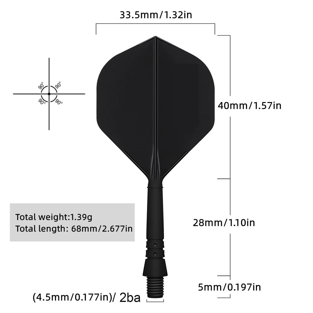 Freccette con punta in plastica 3 pezzi 22 grammi con alette 2 in 1 con aste e tasca per freccette 6 voli 6 onde PC 50 punte in plastica per bersaglio elettronico