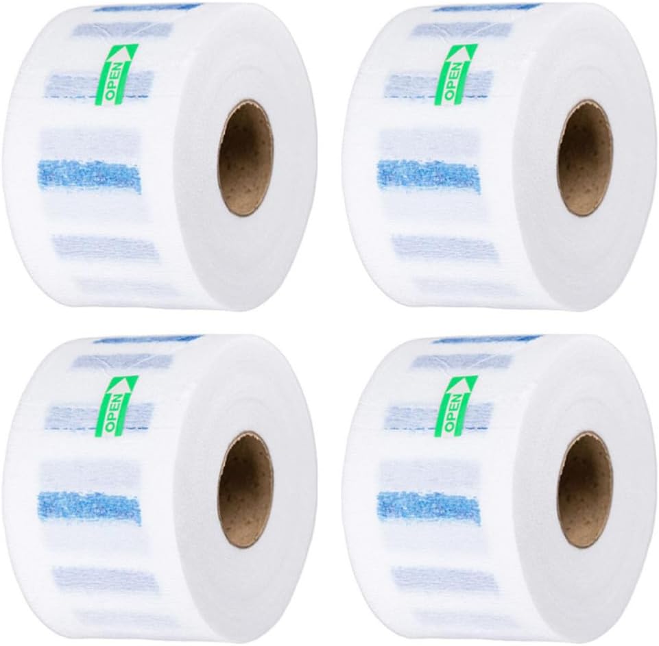 400 Sheets Disposable Hairdressing Neck Paper Protector 400 | Flexible Barber Wrap, DIY Haircut and Salon Use, Easy Storage, Convenient to Use