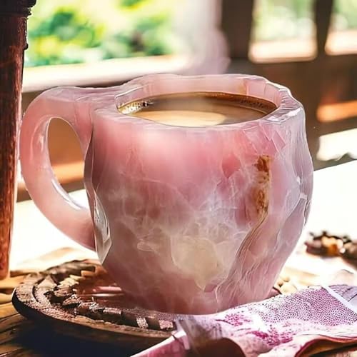 Taza de café mineral con apariencia de ágata natural miniatura 2