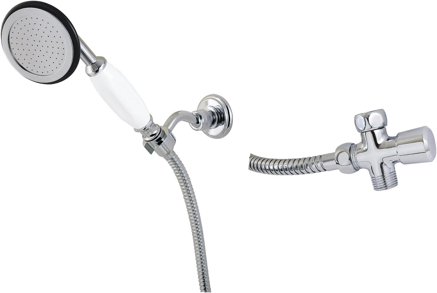 Kingston Brass KX10201BD Vintage Hand Shower Kit, Polished Chrome