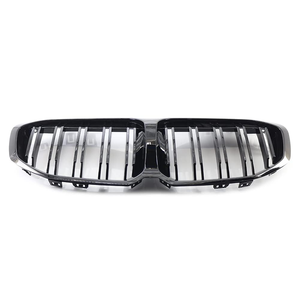 Bande De Calandre Diamant Noire Pour BMW Série 1 F40 - Double Lamelles Brillantes - 2019 à 2025