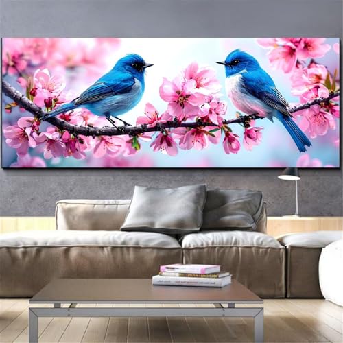 Kit Broderie Diamant Grand Format 70x200cm Mefooge aux Détails de Fleurs Scintillantes