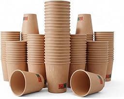 GASTROTOMI Vasos de Carton 360 ml (12 oz) – Pack 200 Unidades de Vasos Desechables - Resistentes para Bebidas Frías y Calientes - Café, Refrescos, Cerveza y Eventos - Reciclables y Uso Profesional