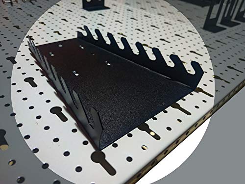 Miniatura 3 de Metallmobell - Kit Organizador Herramientas Pared, Ganchos Y Soportes, Panel Pared, Chapa Perforada, Organizador Tornillos, 22 Piezas -Th001